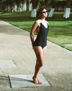Camryn Reversible One Piece - Black / Walnut