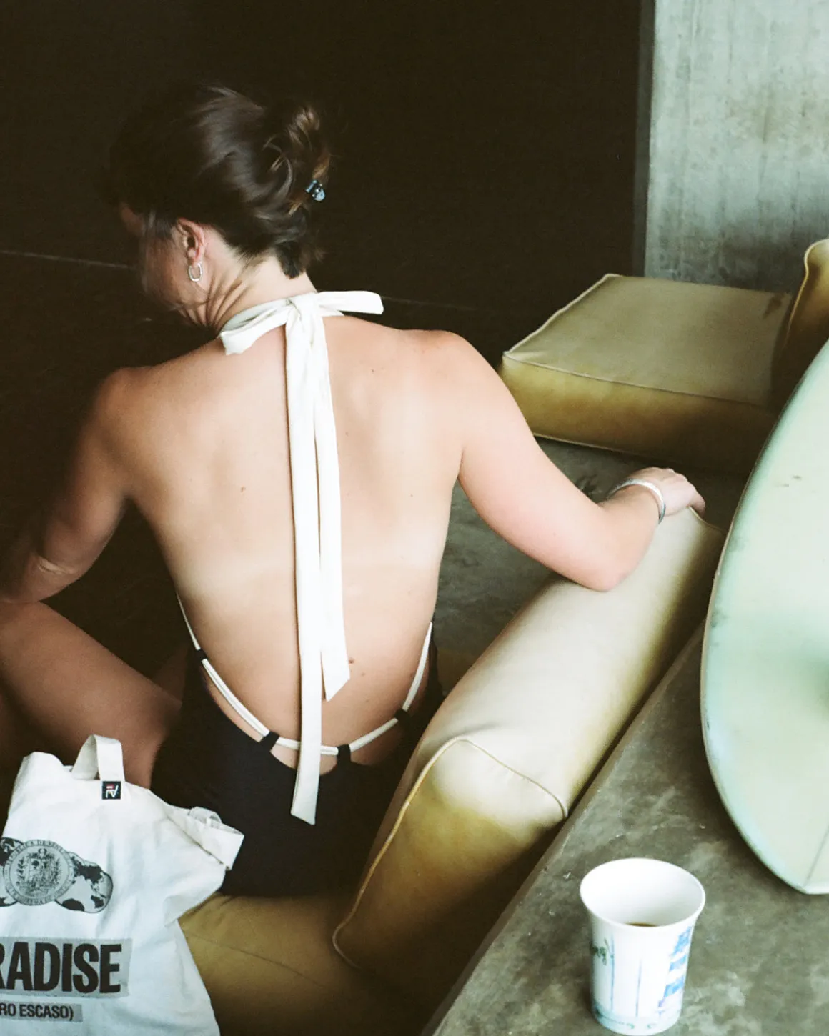 Camryn Reversible One Piece - Black / Walnut