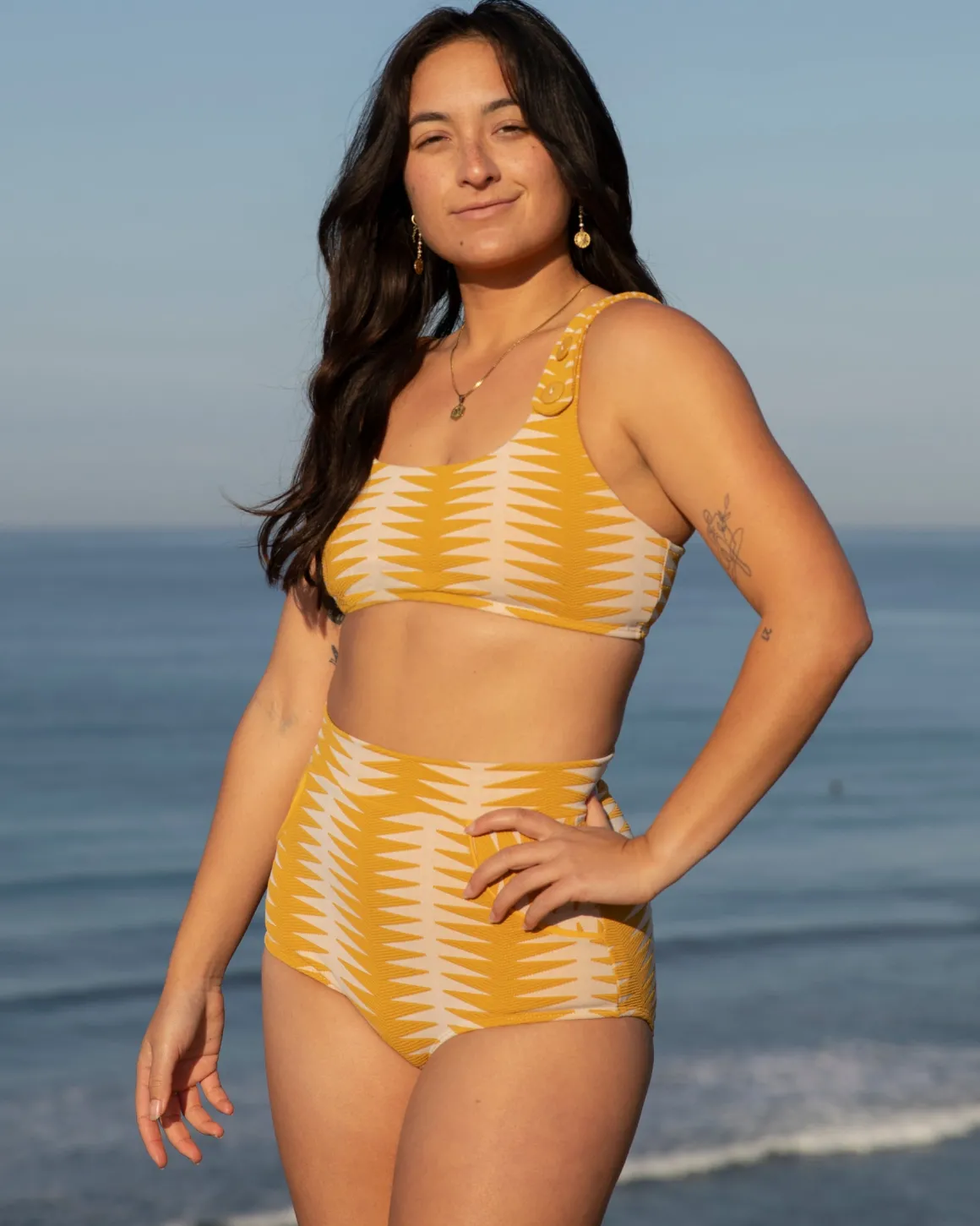 Georgia Bikini Top - Areia Gold