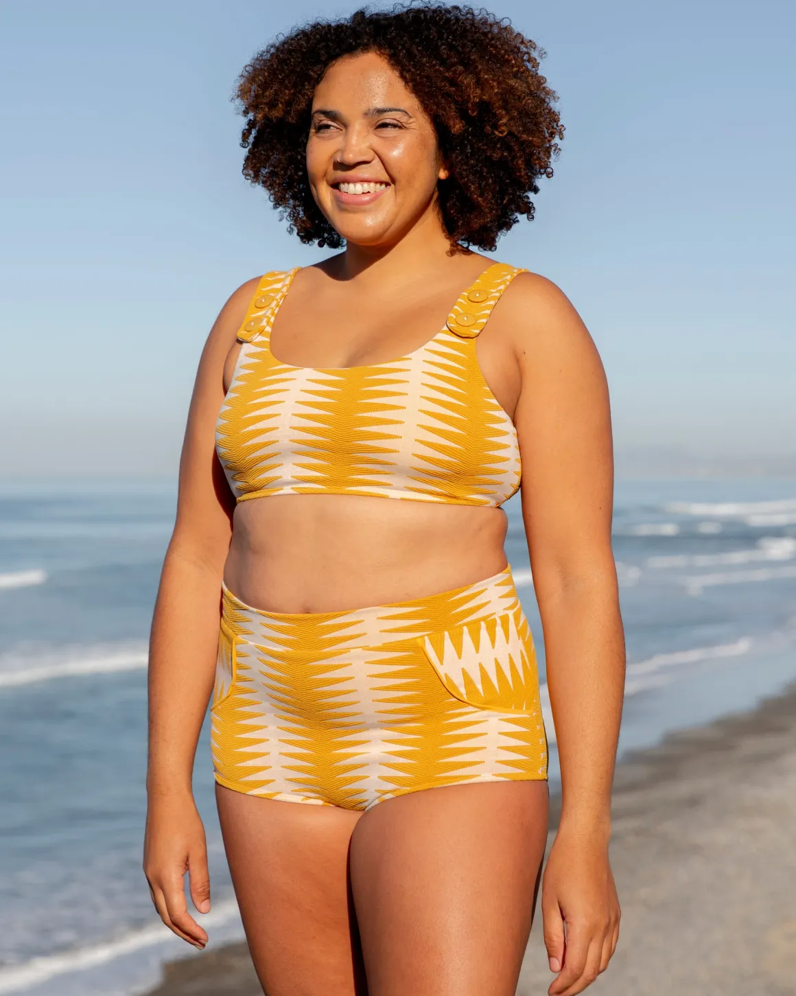 Georgia Bikini Top - Areia Gold