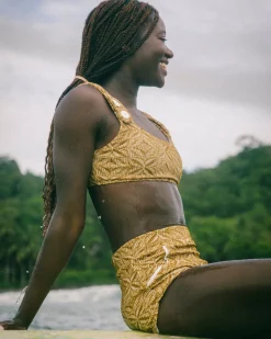 Georgia High Waist Bikini Bottom - Simi