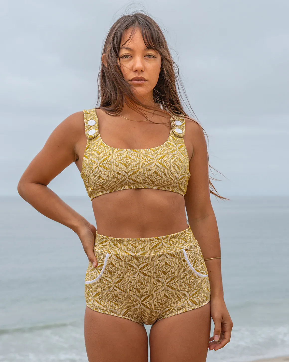 Georgia High Waist Bikini Bottom - Simi