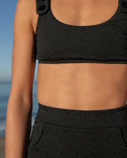 Georgia High Waist Bikini Bottom - Licorice