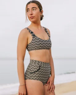Georgia High Waist Bikini Bottom - Aries