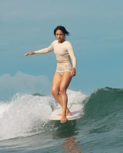 Georgia High Waist Bikini Bottom - Pebble