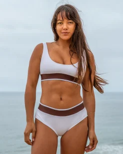 Naya Bikini Top - White Rib