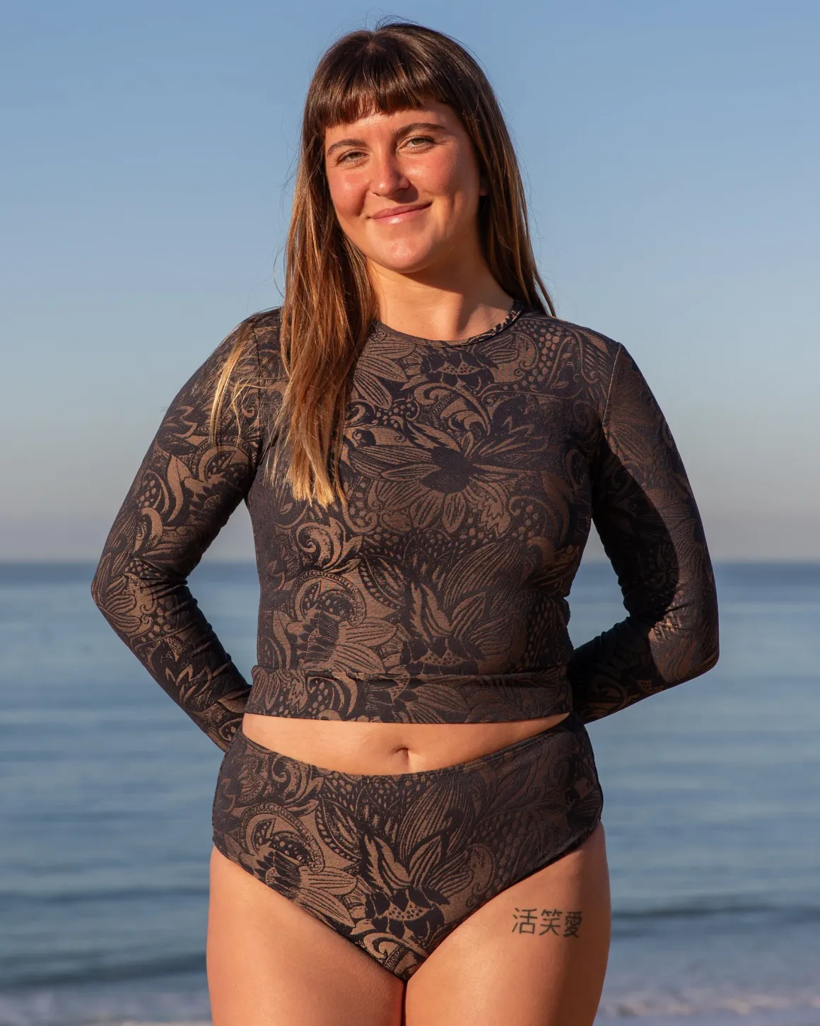 Palomar Crop Top Rashguard - Delfina
