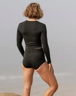 Palomar Crop Top Rashguard - Licorice